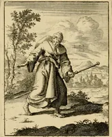 An illustration from Vonken der liefde Jezus, van het God-begeerende zielen-vuur : zynde bloempjes der zalige hoop, tot verheugelykheid der wandelaars, langs den weg, na vreden-ryk : een behelzing van vyftig zinne-beelden, met hunne daar op speelende, verzen, en heilige spreuken (1717)