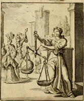Picture 10 of 51 from Vonken der liefde Jezus, van het God-begeerende zielen-vuur : zynde bloempjes der zalige hoop, tot verheugelykheid der wandelaars, langs den weg, na vreden-ryk : een behelzing van vyftig zinne-beelden, met hunne daar op speelende, verzen, en heilige spreuken (1717), leaf 53