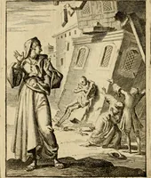 An illustration from Vonken der liefde Jezus, van het God-begeerende zielen-vuur : zynde bloempjes der zalige hoop, tot verheugelykheid der wandelaars, langs den weg, na vreden-ryk : een behelzing van vyftig zinne-beelden, met hunne daar op speelende, verzen, en heilige spreuken (1717)