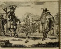An illustration from Het voorhof der ziele : behangen met leerzaeme prenten en zinnebeelden (1698)