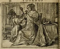 An illustration from Het voorhof der ziele : behangen met leerzaeme prenten en zinnebeelden (1698)