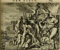 An illustration from Het voorhof der ziele : behangen met leerzaeme prenten en zinnebeelden (1698)