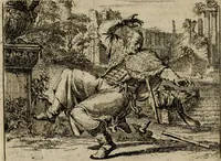 An illustration from Het voorhof der ziele : behangen met leerzaeme prenten en zinnebeelden (1698)