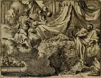 An illustration from Het voorhof der ziele : behangen met leerzaeme prenten en zinnebeelden (1698)