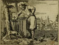 An illustration from Het voorhof der ziele : behangen met leerzaeme prenten en zinnebeelden (1698)