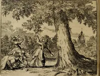 An illustration from Het voorhof der ziele : behangen met leerzaeme prenten en zinnebeelden (1698)