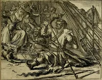 An illustration from Het voorhof der ziele : behangen met leerzaeme prenten en zinnebeelden (1698)