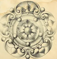 An illustration from Vorlegeblätter zum Zeichnenunterricht in Verzierungen für Volks- und Gewerbschulen (1844)