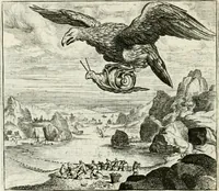 Picture 72 of 128 from Vorstelijcke warande der dieren : waer in de zeden-rijcke philosophie, poëtisch, morael, en historiael, vermakelijck en treffelijck wort voorgestelt : mit exempelen uyt de oude historien, in prose : ende uytleggingen, in rijm verklaert (1682), leaf 151