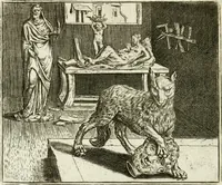 Picture 84 of 128 from Vorstelijcke warande der dieren : waer in de zeden-rijcke philosophie, poëtisch, morael, en historiael, vermakelijck en treffelijck wort voorgestelt : mit exempelen uyt de oude historien, in prose : ende uytleggingen, in rijm verklaert (1682), leaf 175
