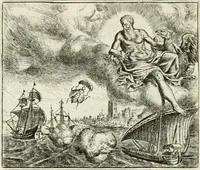 An illustration from Vorstelijcke warande der dieren : waer in de zeden-rijcke philosophie, poëtisch, morael, en historiael, vermakelijck en treffelijck wort voorgestelt : mit exempelen uyt de oude historien, in prose : ende uytleggingen, in rijm verklaert (1682)