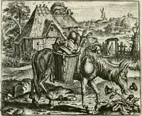 Picture 119 of 128 from Vorstelijcke warande der dieren : waer in de zeden-rijcke philosophie, poëtisch, morael, en historiael, vermakelijck en treffelijck wort voorgestelt : mit exempelen uyt de oude historien, in prose : ende uytleggingen, in rijm verklaert (1682), leaf 245