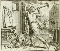 Picture 22 of 128 from Vorstelijcke warande der dieren : waer in de zeden-rijcke philosophie, poëtisch, morael, en historiael, vermakelijck en treffelijck wort voorgestelt : mit exempelen uyt de oude historien, in prose : ende uytleggingen, in rijm verklaert (1682), leaf 51