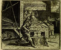 An illustration from Vorstelijcke warande der dieren : waer in de zeden-rijcke philosophie, poëtisch, morael, en historiael, vermakelijck en treffelijck wort voorgestelt : mit exempelen uyt de oude historien, in prose (1682)