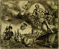 An illustration from Vorstelijcke warande der dieren : waer in de zeden-rijcke philosophie, poëtisch, morael, en historiael, vermakelijck en treffelijck wort voorgestelt : mit exempelen uyt de oude historien, in prose (1682)