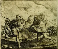 An illustration from Vorstelijcke warande der dieren : waer in de zeden-rijcke philosophie, poëtisch, morael, en historiael, vermakelijck en treffelijck wort voorgestelt : mit exempelen uyt de oude historien, in prose (1682)