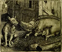 Picture 21 of 128 from Vorstelijcke warande der dieren : waer in de zeden-rijcke philosophie, poëtisch, morael, en historiael, vermakelijck en treffelijck wort voorgestelt : mit exempelen uyt de oude historien, in prose (1682), leaf 49