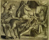 Picture 31 of 128 from Vorstelijcke warande der dieren : waer in de zeden-rijcke philosophie, poëtisch, morael, en historiael, vermakelijck en treffelijck wort voorgestelt : mit exempelen uyt de oude historien, in prose (1682), leaf 69