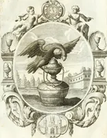 An illustration from Votum unanime Parnassi Salisburgensis deorum judicio et assensu approbatum, dum in celsiss.mum ac rever.mum S.R.I. Principem, Archiepiscopum Salisburgensem &c. &c. electus esset Joannes Ernestus è S.R.I. comitibus de Thun, Episcopus Seccoviensis (1687)