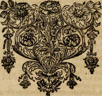 An illustration from Voyage de la France eqvinoxiale en l'isle de Cayenne : entrepris par les François en l'année M.DC.LII. Diuisé en trois livres. Le premier, contient l'etablissement de la colonie. Le second, ce qui s'est passé pendant quinze mois que l'on a demeuré dans la païs. Le troisiesme, traitte du temperament du païs, de la fertilité de sa terre, & des murs & façons de faire des sauuages de cette contrée. Avec vn dictionnaire de la langue du mesme païs. (1664)