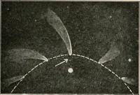An illustration from A voyage in space; a course of six lectures "adapted to a juvenile auditory" delivered at the Royal Institution at Xmas 1913 (1915)