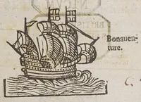 An illustration from A voyage into New England begun in 1623. and ended in 1624. (1628)