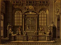 An illustration from Voyage pittoresque de Paris : ou, Indication de tout ce qu'il y a de plus beau dans cette ville, en peinture, sculpture & architecture, par M.D*** (1778)