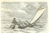 An illustration from Voyages et aventures du capitaine Hatteras : les Anglais au pôle nord -- Le désert de glace (1867)