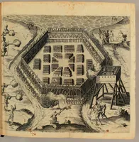 An illustration from Voyages et descouuertures faites en la Nouuelle France, depuis l'année 1615. iusques à la fin de l'année 1618. (1627)