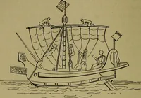 An illustration from The voyage and shipwreck of St. Paul, with dissertations on the life and writings of St. Luke, and the ships and navigation of the ancients (1880)