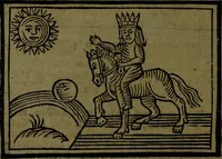 An illustration from The voyages & travels of Sir John Mandevile, Knight, wherein is set down the way to the Holy Land, and to Hierusalem, as also to the lands of the great Caan, and of Prestor John, to Inde, and divers other countries, together with many and strange marvels therein (1684)