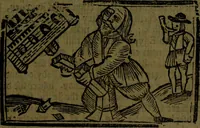 An illustration from The voyages & travels of Sir John Mandevile, Knight, wherein is set down the way to the Holy Land, and to Hierusalem, as also to the lands of the great Caan, and of Prestor John, to Inde, and divers other countries, together with many and strange marvels therein (1684)