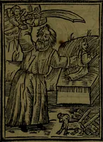 An illustration from The voyages & travels of Sir John Mandevile, Knight, wherein is set down the way to the Holy Land, and to Hierusalem, as also to the lands of the great Caan, and of Prestor John, to Inde, and divers other countries, together with many and strange marvels therein (1684)
