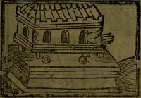 An illustration from The voyages & travels of Sir John Mandevile, Knight, wherein is set down the way to the Holy Land, and to Hierusalem, as also to the lands of the great Caan, and of Prestor John, to Inde, and divers other countries, together with many and strange marvels therein (1684)
