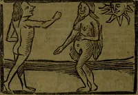 An illustration from The voyages & travels of Sir John Mandevile, Knight, wherein is set down the way to the Holy Land, and to Hierusalem, as also to the lands of the great Caan, and of Prestor John, to Inde, and divers other countries, together with many and strange marvels therein (1684)