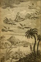 An illustration from A voyage to Cacklogallinia: : with a description of the religion, policy, Customs and manners, of that country. (1727)