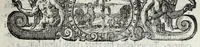 An illustration from Vrbis Patauinae inscriptiones sacrae et prophanae : quibus templorum & altarium exstructiones atq[ue] dedicationes, coenobiorum quoq[ue] aedificia, primorum iuxta ciuium ac recentiorum familię nomina, coniugia, & liberi, magistratus ac honores diuersi : doctorum praeterea omni disciplinarum genere in urbe atq[ue] Gymnasio Patauino clarissimorum, itemq[ue] principum, nobilium & aduenarum, artificum praeterea insignium monumenta (1649)