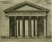 An illustration from Vrbis Romae aedificiorvm illvstrivmqvae svpersvnt reliqviae (1569)