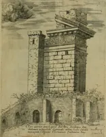 An illustration from Vrbis Romae aedificiorvm illvstrivmqvae svpersvnt reliqviae (1569)