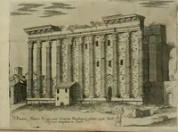 An illustration from Vrbis Romae aedificiorvm illvstrivmqvae svpersvnt reliqviae (1569)