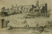 An illustration from Vrbis Romae aedificiorvm illvstrivmqvae svpersvnt reliqviae (1569)