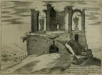 An illustration from Vrbis Romae aedificiorvm illvstrivmqvae svpersvnt reliqviae (1569)