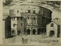 An illustration from Vrbis Romae aedificiorvm illvstrivmqvae svpersvnt reliqviae (1569)