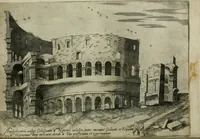 An illustration from Vrbis Romae aedificiorvm illvstrivmqvae svpersvnt reliqviae (1569)