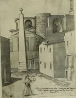 An illustration from Vrbis Romae aedificiorvm illvstrivmqvae svpersvnt reliqviae (1569)