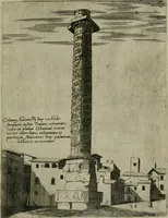 An illustration from Vrbis Romae aedificiorvm illvstrivmqvae svpersvnt reliqviae (1569)