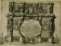 An illustration from Vrbis Romae aedificiorvm illvstrivmqvae svpersvnt reliqviae (1569)