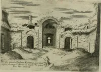 An illustration from Vrbis Romae aedificiorvm illvstrivmqvae svpersvnt reliqviae (1569)