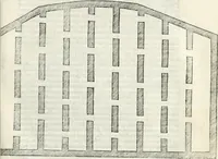An illustration from Vrbis Romae topographia : nvper ab ipso avctore nonnvllis erroribvs svblatis emandata, addita etiam interpretatione nominum quæ unica litera uel syllaba in antiquis titulis scripta inueniuntur : cvi etiam ab eodem adiectae svnt qvam breuissimæ obseruationes de prænomine, nomine, & cognomine de quibus etsi multi multa scripsere nemo tamen hactenus rei ueritatem attigisse videtur (1544)