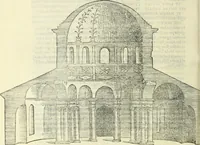 An illustration from Vrbis Romae topographia. Nvper ab ipso avctore nonnvllis erroribvs svblatis emendata. Addita etiam interpretatione Nominum, quae unica Litera, uel Syllaba in antiquis titulis scripta inueniuntur. Cui etiam ab eodem adiectae svnt qvam-breuissimae obseruationes de praenomine, nomine, & cognomine. De quibus etsi multi multa scriptsere, nemo tamen hactenus rei ueritatem attigisse videtur (1544)